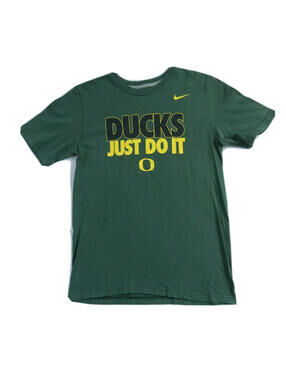 Oregon Ducks Men's Regular Fit Green T Shirt by Nike - Small